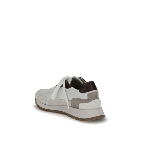 Weiße Leder-Sneaker für Sport und Freizeit