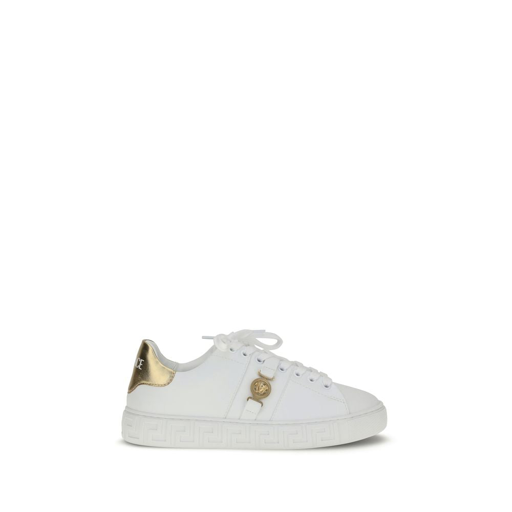 Weiße Kalbshaut Bos Taurus Sneakers mit niedrigem Schaft