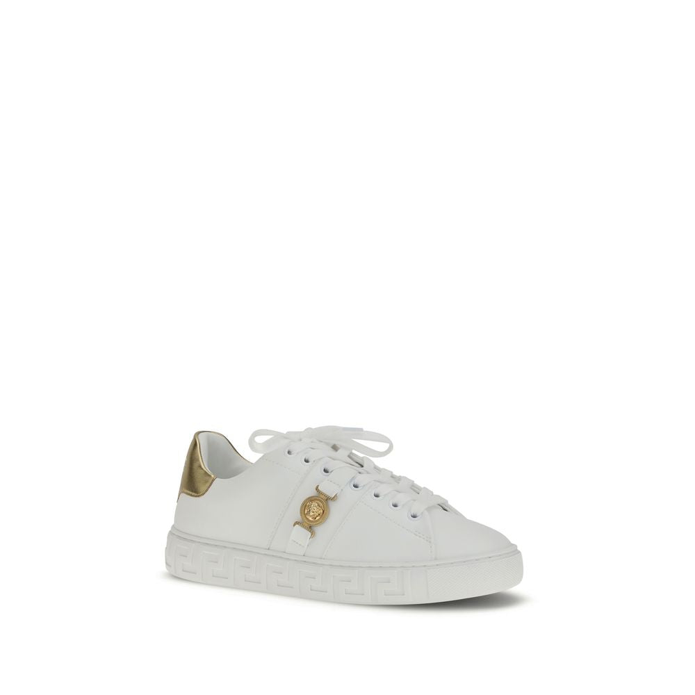 Weiße Kalbshaut Bos Taurus Sneakers mit niedrigem Schaft