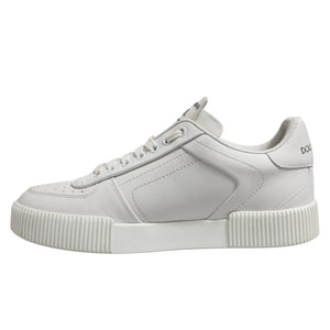 Weiß Miami Leder Low Top Männer Turnschuhe Schuhe