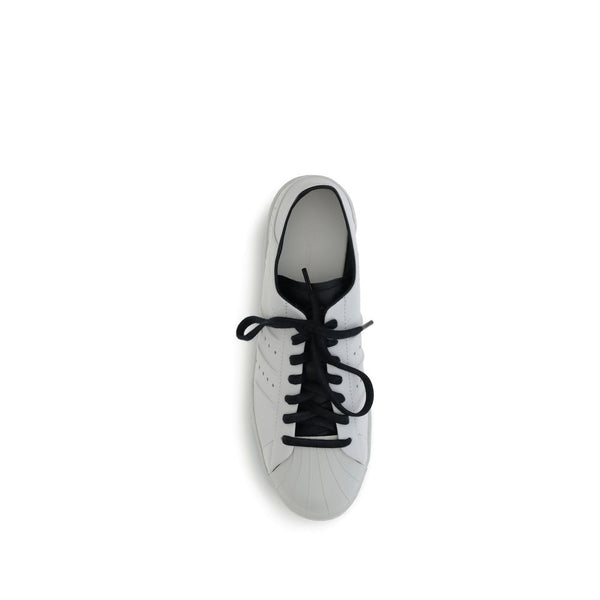 Weiße Kalbshaut Bos Taurus Sneakers mit niedrigem Schaft