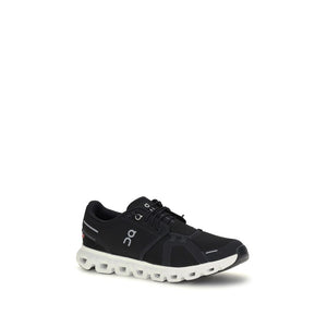 Schwarze Sneaker aus recyceltem Polyester
