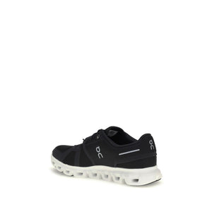 Schwarze Sneaker aus recyceltem Polyester