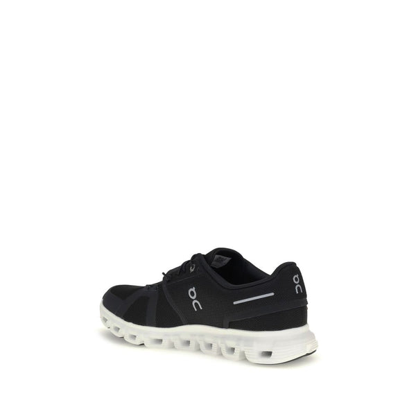 Schwarze Sneaker aus recyceltem Polyester