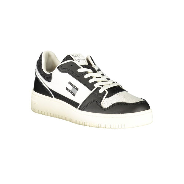 Schwarzes Leder Herren Sneaker