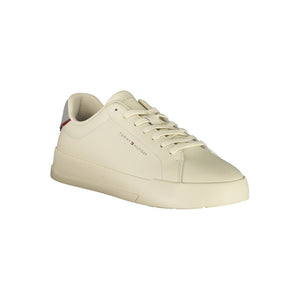 Beige Leder Herren Sneaker