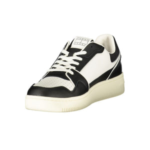 Schwarzes Leder Herren Sneaker
