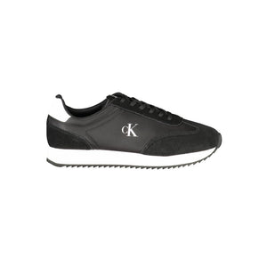 Schwarzes Leder Herren Sneaker