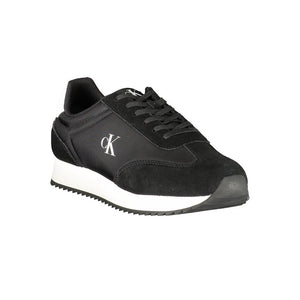 Schwarzes Leder Herren Sneaker