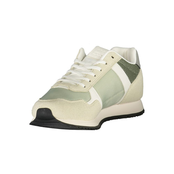 Grüner Polyester Herren Sneaker