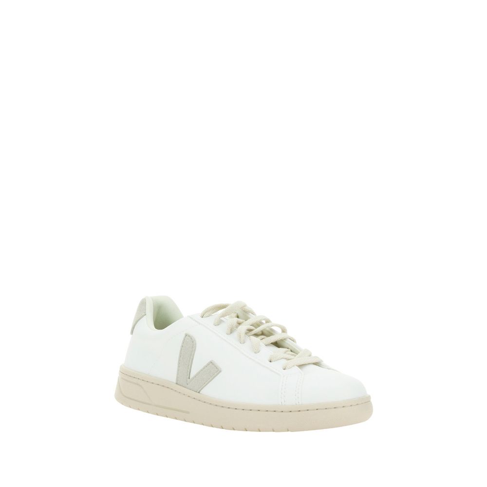 Weiße Gummisohle Sneakers mit niedrigem Schaft