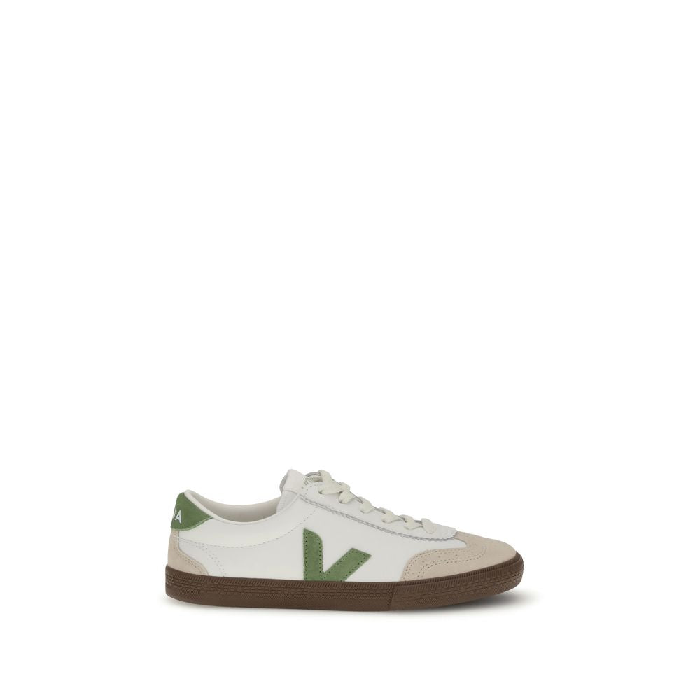 Weiße Sneakers aus Leder mit niedrigem Schaft