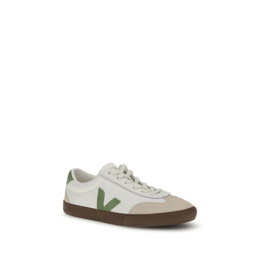 Weiße Sneakers aus Leder mit niedrigem Schaft