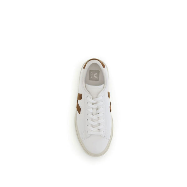 Weiße Sneakers aus Leder mit niedrigem Schaft