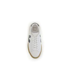 Weiße Sneakers aus Leder mit niedrigem Schaft