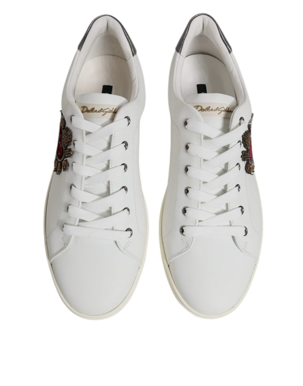 Weiß Silber Sacred Heart Männer Turnschuhe Schuhe