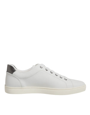 Weiß Silber Sacred Heart Männer Turnschuhe Schuhe