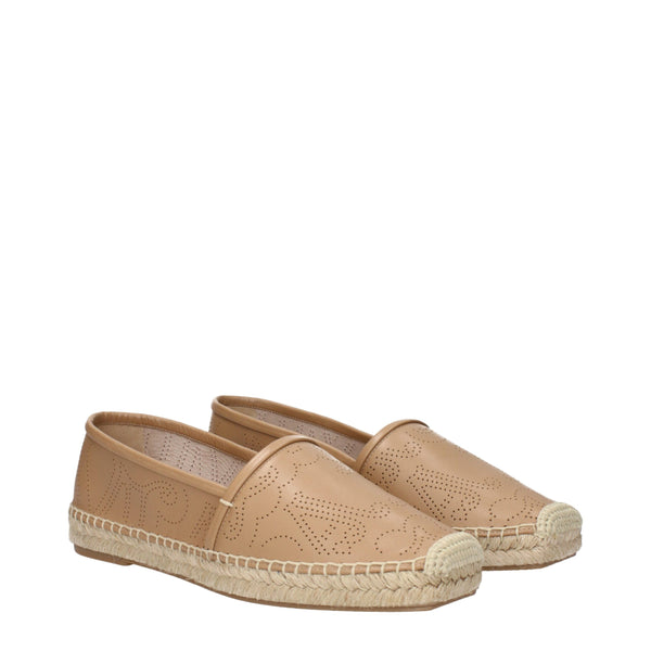 Espadrilles aus braunem Leder