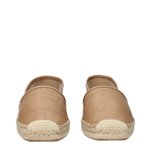 Espadrilles aus braunem Leder