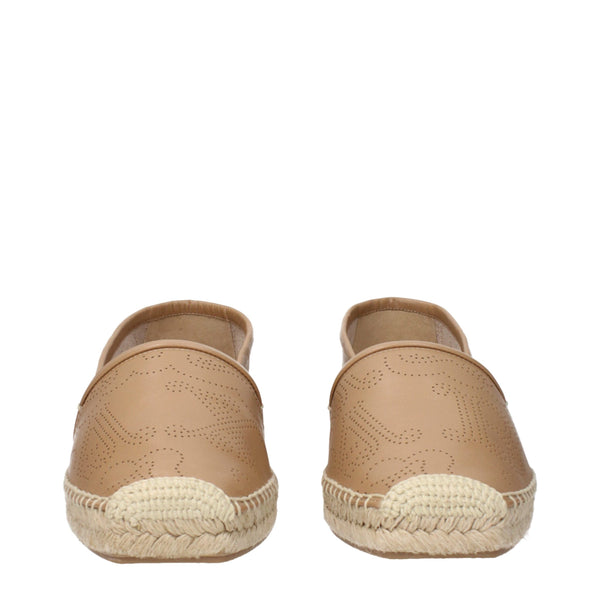 Espadrilles aus braunem Leder