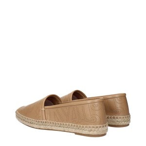 Espadrilles aus braunem Leder