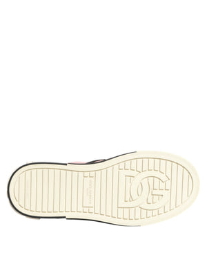 Rosa gesteppte Nylon Slip-On Sneaker Schuhe