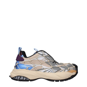 Beige Stoff Turnschuhe