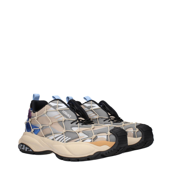 Beige Stoff Turnschuhe