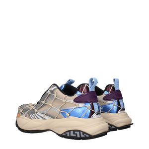 Beige Stoff Turnschuhe