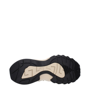 Beige Stoff Turnschuhe