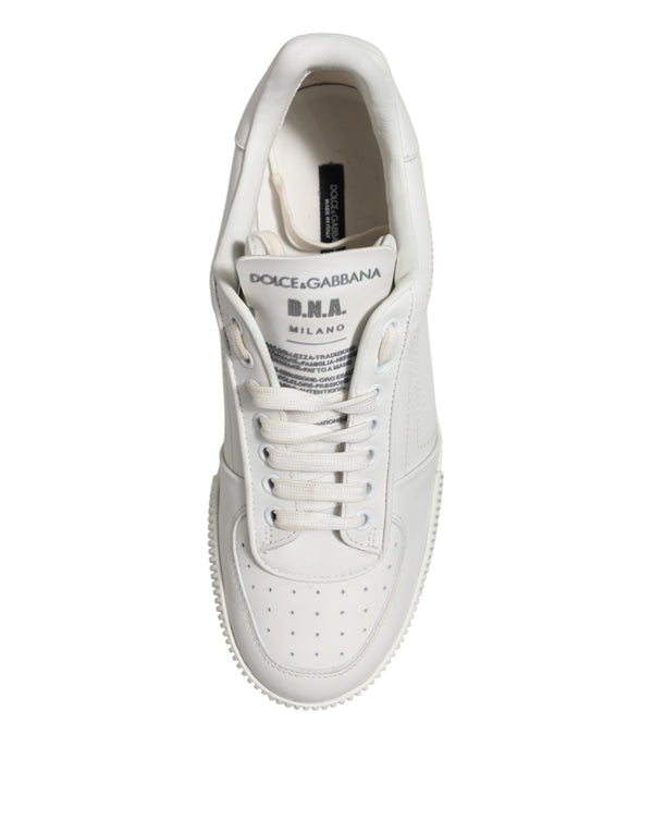 Weiß Miami Leder Low Top Turnschuhe Männer Schuhe