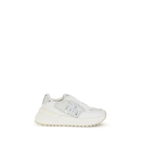 Weiße Kalbshaut Bos Taurus Chunky Sneakers
