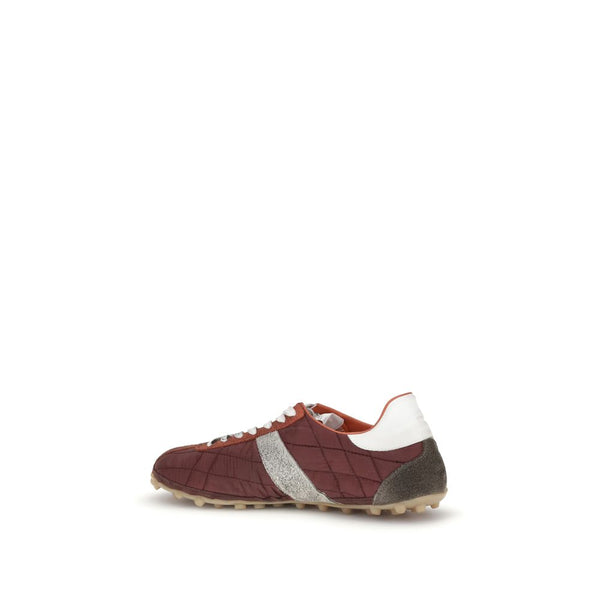 Bunte Baumwoll-Sneaker mit niedrigem Schaft