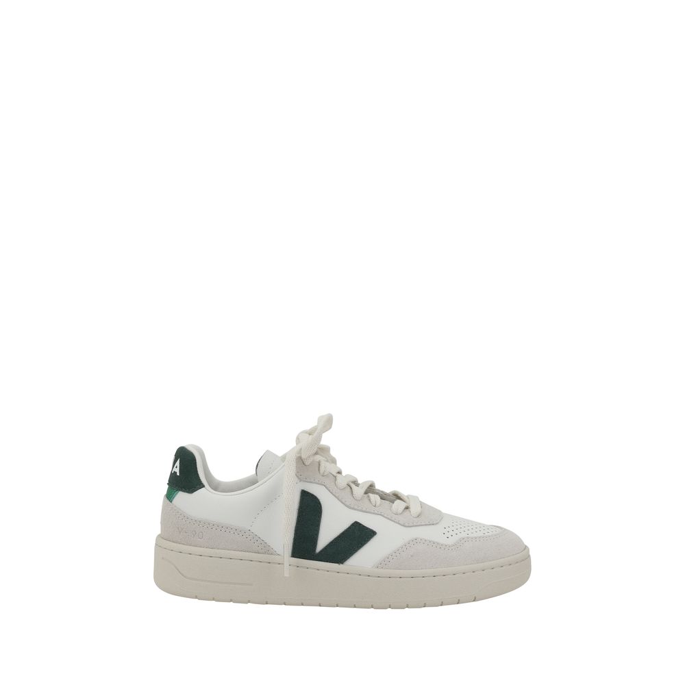 Weiße Gummisohle Sneakers mit niedrigem Schaft
