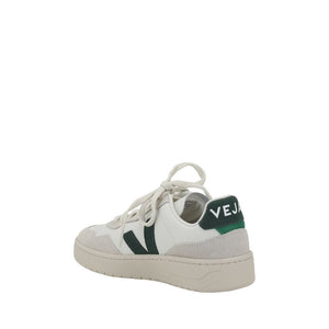 Weiße Gummisohle Sneakers mit niedrigem Schaft