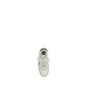 Weiße Gummisohle Sneakers mit niedrigem Schaft