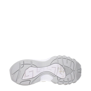 Goldene Stoff-Sneaker mit niedrigem Schaft
