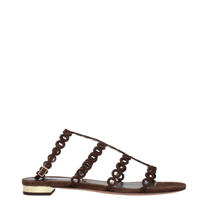 Braune Leder-Sandalen