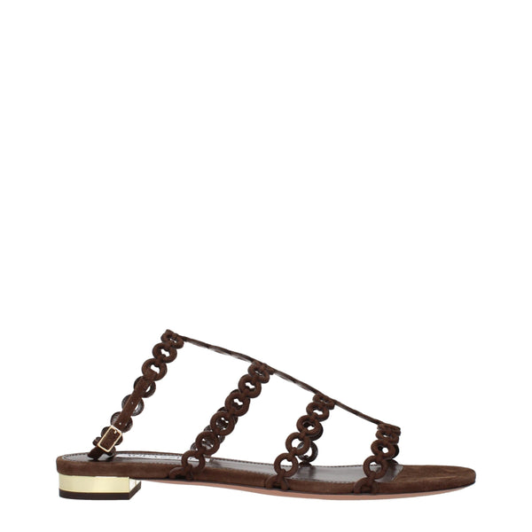 Braune Leder-Sandalen