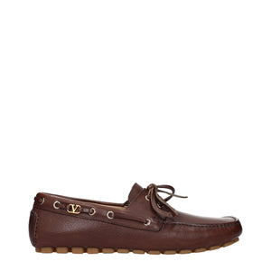 Braune Leder Slipper