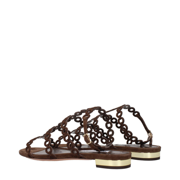 Braune Leder-Sandalen
