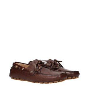Braune Leder Slipper