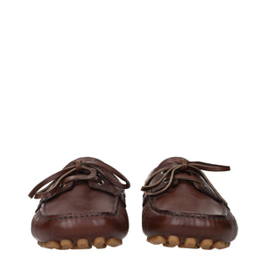 Braune Leder Slipper