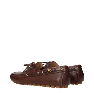 Braune Leder Slipper