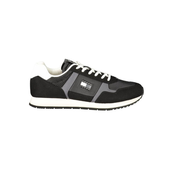 Schwarzer Polyester Herren Sneaker