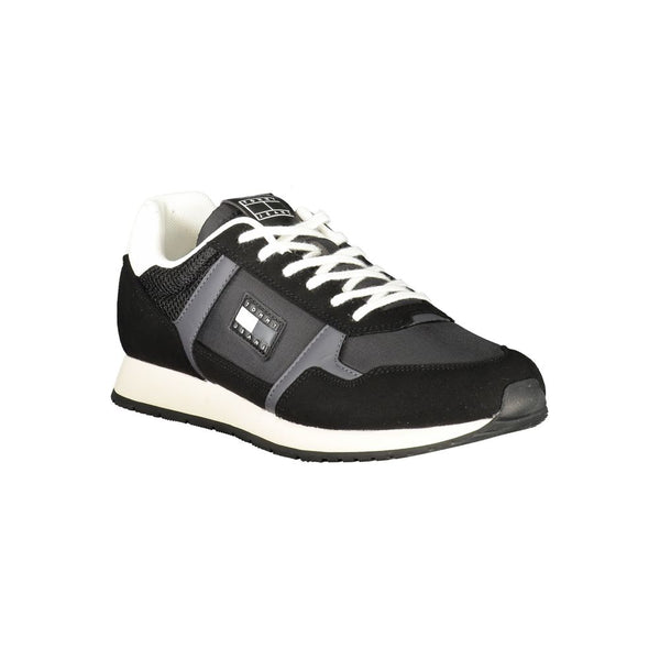 Schwarzer Polyester Herren Sneaker
