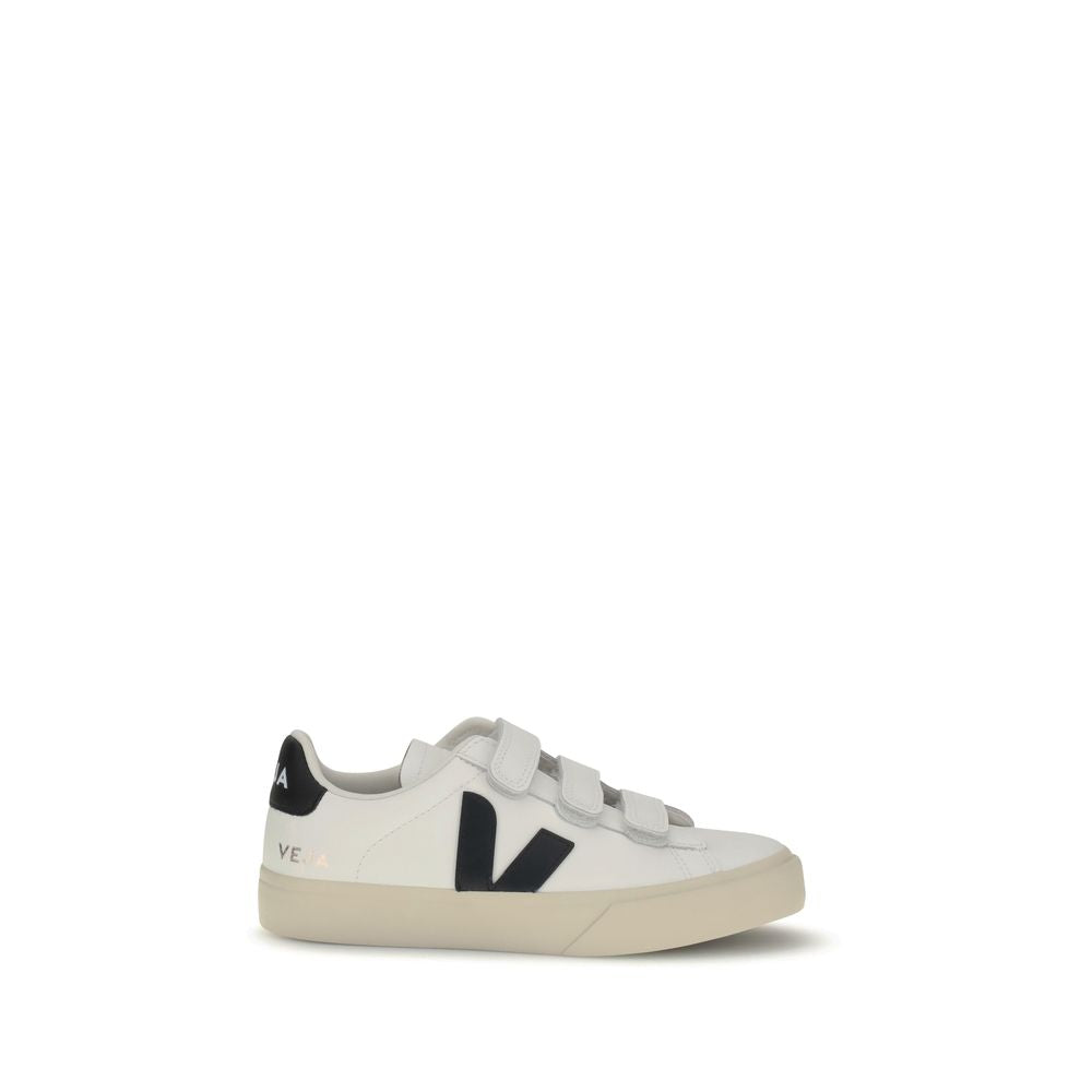 Weiße Gummisohle Sneakers mit niedrigem Schaft