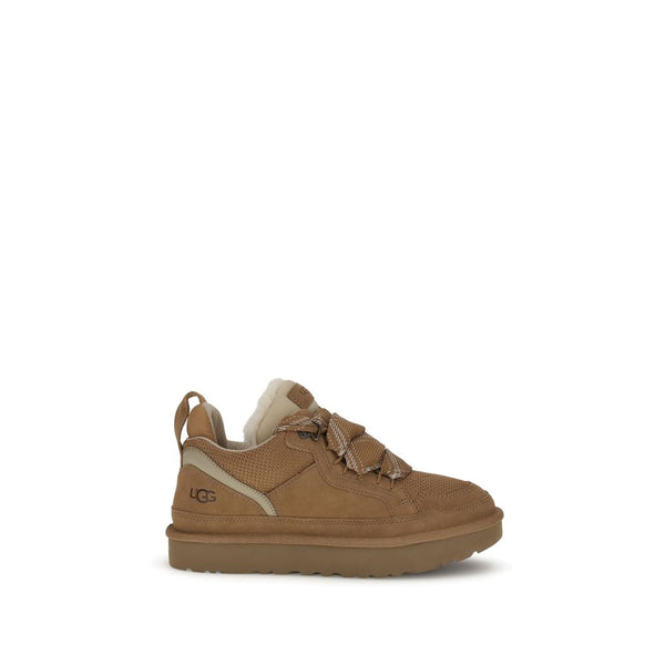 Braune Gummisohle Sneakers mit niedrigem Schaft