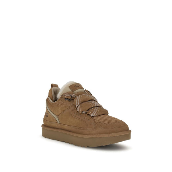 Braune Gummisohle Sneakers mit niedrigem Schaft