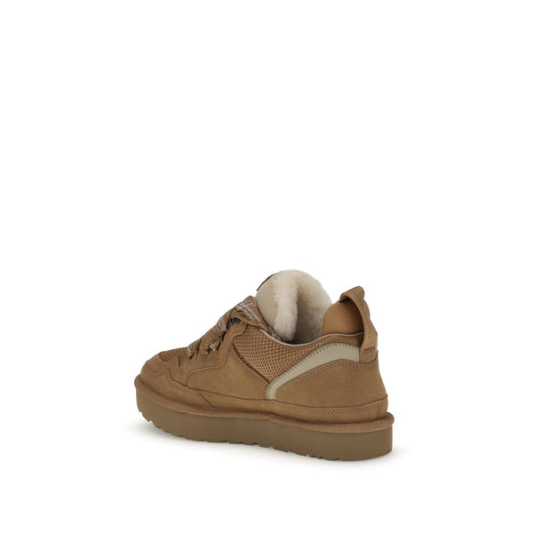 Braune Gummisohle Sneakers mit niedrigem Schaft